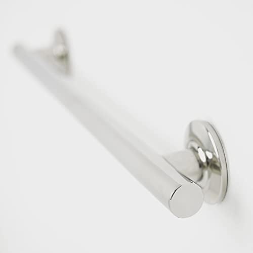 Seachrome 42-inch Coronado Designer Straight Bathroom Shower Grab Bar, Stainless Steel, Polished Chrome
