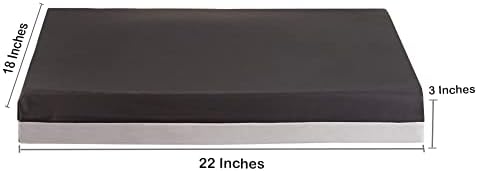 McKesson Seat Cushion for Wheelchairs and Office Chair, Foam/Gel, 22 in x 18 in x 3 in, 1 Count