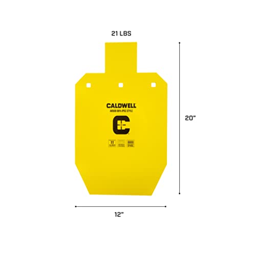 Caldwell AR500 Steel Targets, Rifle Rated, 3/8" Steel, for Range, Practice Shooting, and Outdoors