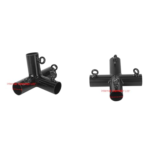 Aoneky 1'' Corner Canopy Fitting Couplers Kit - Frame Carport Connectors for 4 6 8 10 Leg - Fits 3/4" EMT - 156¨¬ Peak Angle (Add 2-Legs Set)