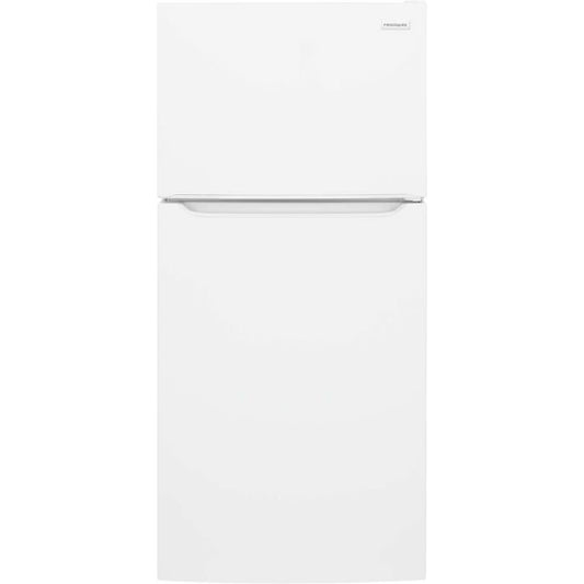 Frigidaire FFTR2045V 30 Inch Wide 20 Cu. Ft. Top Freezer Refrigerator with Crisper Bins and LED Lights - White