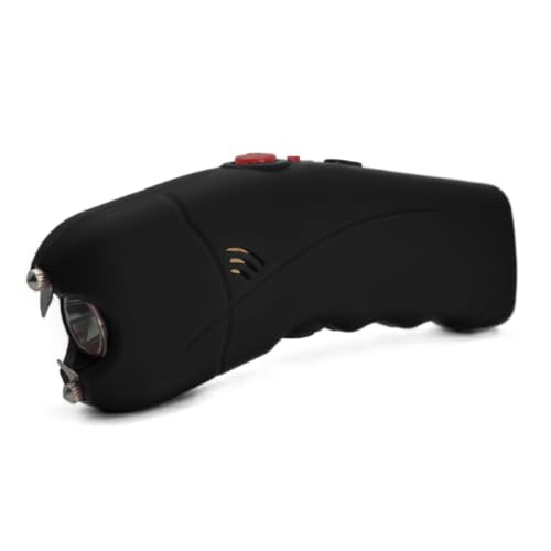 FURY Cyclone Stun Gun with Flashlight, Personal Alarm, Comfort Grip, Rechargeable, Wall Charging, Synthetic Leather Case, Easy Belt Attachment ? Self-Defense for Daily Carry