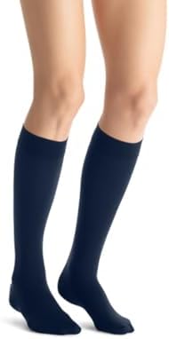 JOBST Opaque SoftFit 15-20 mmHg Closed Toe Knee High Compression Stocking, Midnight Navy, Small