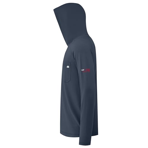 WORKWEYA FR Hooded Shirts 6OZ Lightweight FR Shirts for Men Thumb Hole Stretch NFPA2112 CAT2 Flame Resistant Hoodies