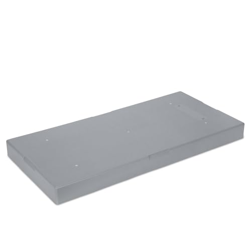 Mini Split Condenser Pad for Ductless Air Conditioner Heat Pump Systems, 38" x 18" x 3" Anti-Slip Plastic Equipment Base for Outdoor HVAC Unit, Gray