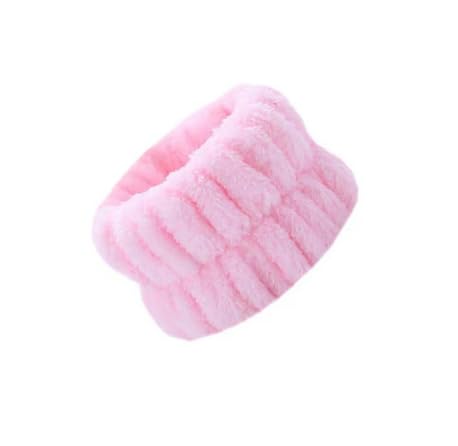 Spa Headband, Wrist Towels for Washing Face Soft Sponge Headbands for Women, Headband for Washing face with Wrist Strap, Hair Accessories for Skincare, Hair Accessories Headwear