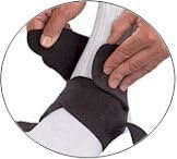 Mueller Adjustable Ankle Support, Black, One Size