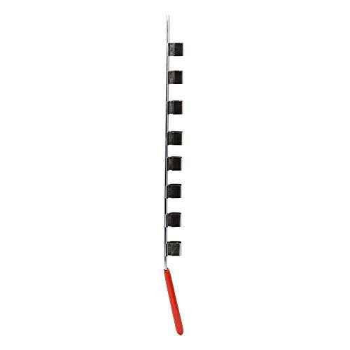 Ullman SH-1775 Socket Holder with 8 Heavy Duty Spring Clips, 17" Rack, 3/4" Clips