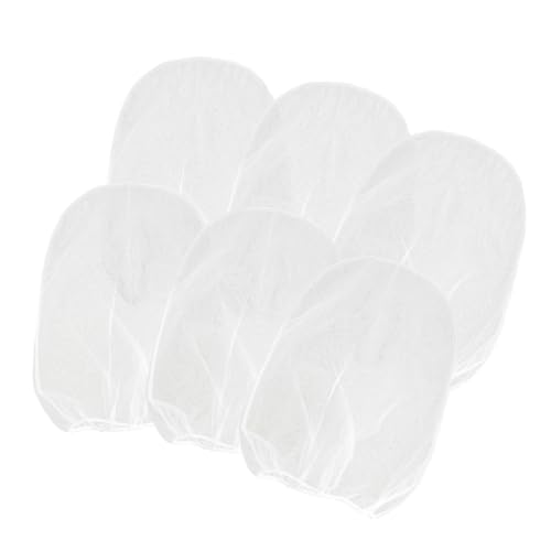 6 Pack Paint Strainer Bags 5 Gallon Paint Filter Bag with Elastic Top Opening Fine Mesh Bag for Gardening Hydroponics Painting Bucket Paint Strainer (White)