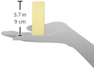 ForPro Professional Collection Yellow Pedicure Block, 220/220 Grit, Three-Sided Pedicure Nail Buffer, 3.75”L x 1”W x 1”H, Yellow, 15-Count (Pack of 4)