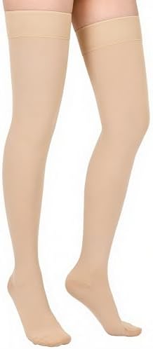 Compression Stockings for Women & Men, 20-30mmHg Thigh High Compression Socks for Varicose Veins, Swelling, Pregnant