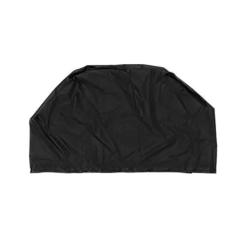 QWORK Dustproof Miter Saw Cover, 2 Pack Waterproof Covers, 210D Oxford Cloth with Bottom Drawcord Fits Most Miter Saws, Planers, Machine Tools, Black