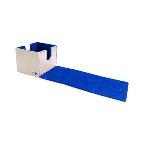 Ultra Pro - Mana 8 Alcove Edge Deck Box - Island for Magic: The Gathering, Store & Protect up to 100 Standard Size MTG Cards, Great for Commander Deck, Side Loading Deck Box, Premium Leatherette