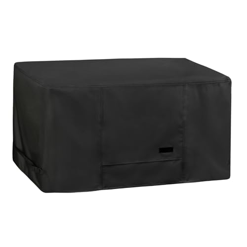NettyPro Deck Box Cover, Fade Resistant Waterproof Outdoor Patio Storage Box Bench Cover for Rectangular 150-230 Gallon Resin Large Deck Box, 62 x 30 x 28 inch, Black