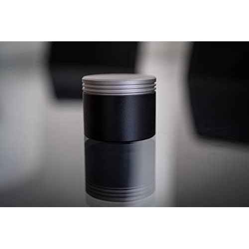 Min-E-Vault Storage Container - Aluminum - EDC Storage - Tools - Herbs - Medications - Vitamins - Rings - Small Valuables (Black)