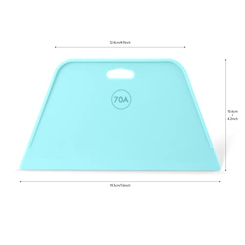 FOSHIO Wallpaper Smoothing Tool, Blue Flexible Wallpaper Squeegee Smoothing Tool for Wallpaper Smoother for Installation, Perfect for Vinyl Crafts, Smoothing Peel and Stick Wall Paper, Window Films