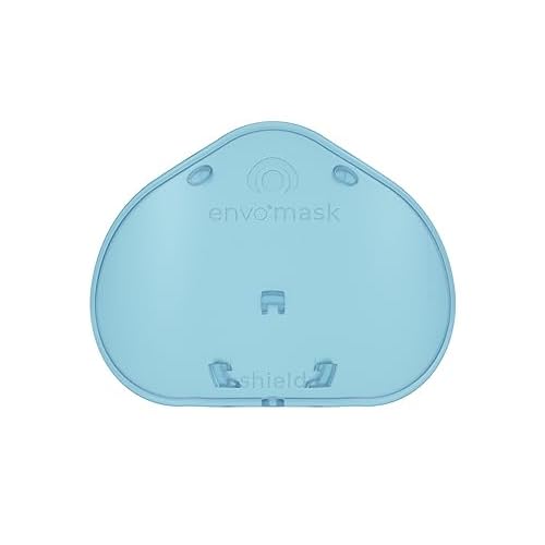 Shield, Blue, Compatible with Envo Mask N95 Respirator, Protective & Lightweight Physical Barrier, Clip Fastener, Standard, Sleepnet (70003-01)