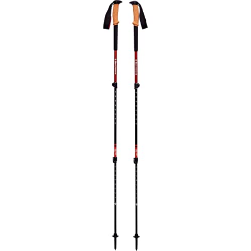 BLACK DIAMOND Trail Cork Trekking Poles (Pair) | Lightweight Collapsible Aluminum Hiking Poles | Natural Cork Grips | FlickLock Adjustable Shafts for All-Season Stability