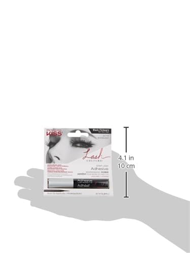 KISS Lash Couture, Lash_Glue, Super Strong Strip Adhesive, Black, Includes Lash Adhesive, Long Lasting Wear, Can Be Used with Strip Lashes and Clusters (Pack of 2)