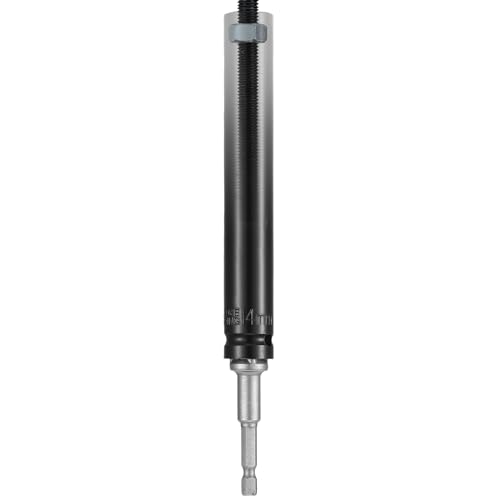 Blulu 9/16"(14mm) Power Nut Driver, Nut Runner Hollow Socket with 1/4" Hex Shank, Fit Long Bolts and Ductwork for Overhead Fastening Applications Operations(1 Pack,6 Inch)
