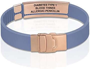 Divoti Custom Engraved Medical Alert ID Bracelet – Dual-Sided Laser Etching, Silicone Wristband, Stainless Steel Security Clasp – Adjustable & Trim-to-Fit – Emergency Medical Info Band for Men & Women