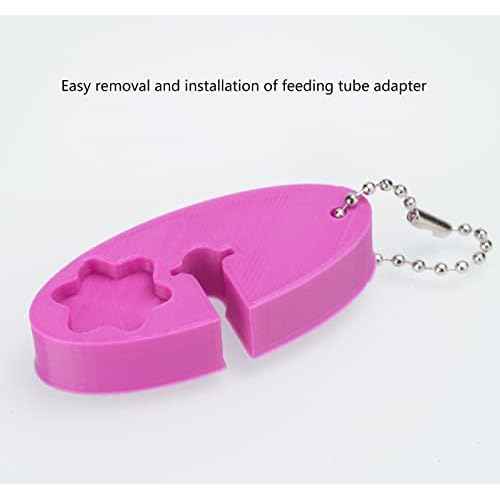 Purple Hand Wrench Keychain,Remove Tool For G-Tube Type Adapter