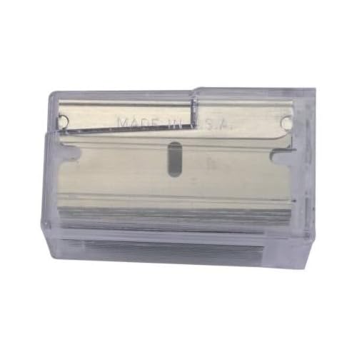 Stanley 28-510 1-1/2" Single Edge Razor Blades w/Dispenser 10 per Package