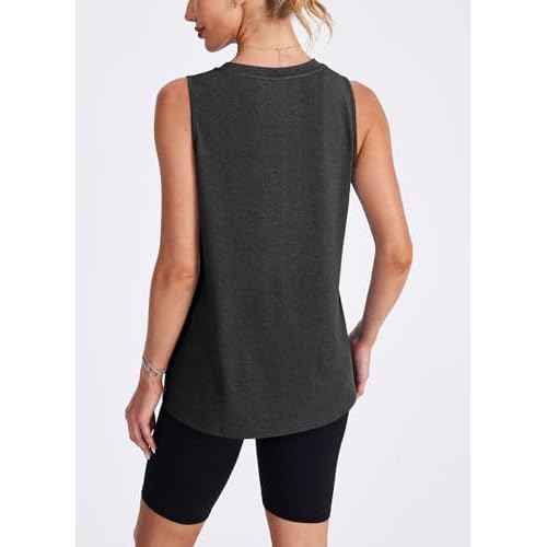 Womens Workout Tank Tops Lightweight Sleeveless Shirts for Women Loose Fit Tops for Athletic Running Tennis Yoga