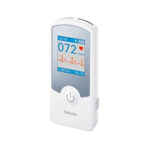 Beurer Cardio Companion EKG Monitor - 3-Lead Portable ECG Machine, Detects Irregular Heart Rhythms, Fast Results in 30 Seconds, Bluetooth with App, Rechargeable Battery, FSA/HSA Eligible, ME75