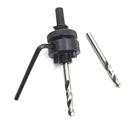 Bi-Metal Hole Saw Arbor Mandrel 3/8" Hex Shank with High Grade Pilot Drill bit