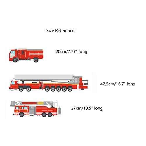 Fire Truck Wall Stickers for Boys Bedroom, Decals Room Decor, Art Fireman Firefighter Poster Decor