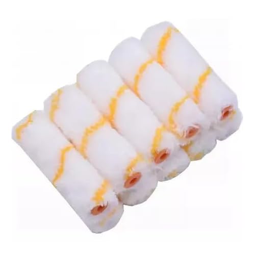 Edward Tools 4¡± Paint Roller Covers Refills Pack of 10 - Polyester and Acrylic for Smooth and Semi Smooth Surfaces - Paint Roller Cover Replacements with 1/2¡± Naps - for All Paints and Stains