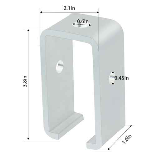 Channel Trolley Track Hanger Bracket for UNISTRUT Strut Channel, 1-5/8 Intermediate Support Hange Bracket for All 1-5/8" Channel Trolley Track (10 Pack)
