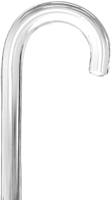 Elegant Acrylic Walking Cane â Lightweight Lucite Derby & J Handle Stick for Men & Women â Stylish, Unique Transparent Design Look with Rubber Tip