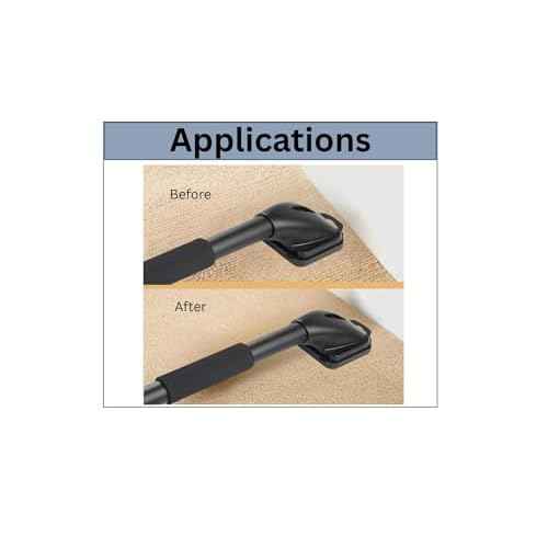 ZY457 18 Inch Economy Carpet Stretcher Knee Kicker with Protective Buffer Pad, Black