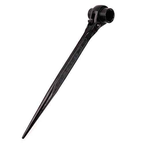 Eowpower 19mm x 22 mm Hexagon Scaffold Podger Spanner Ratcheting Socket Wrench