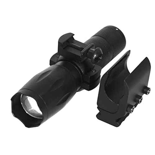 Trinity Tactical Flashlight with Mount Compatible with Mossberg 500 Pump 12 Gauge Single Rail Adapter Hunting Accessories.