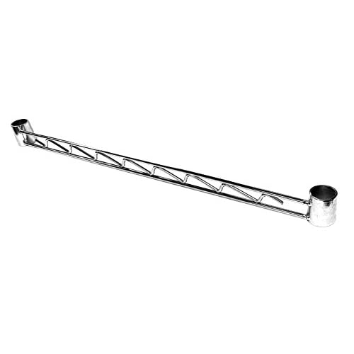Nexel Hanger Rail for Wire Shelving, Chrome Finish, 60"L