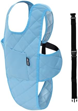 MDSTOP Wheelchair Safety Belt, Anti-Slip Wheelchair Seatbelt, Wheelchair Harness with Adjustable Secure Buckle, Medical Restraints Straps for Seniors Elderly, Patients, Disable (Blue)