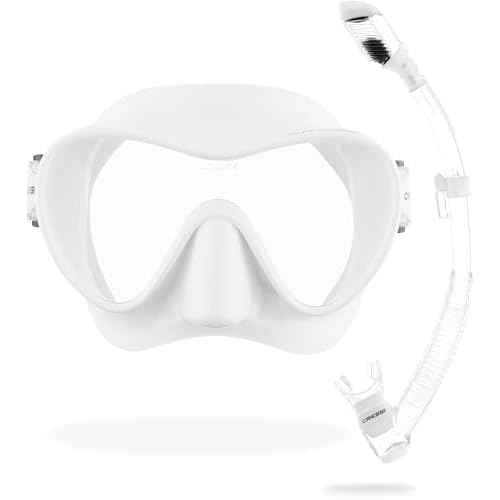 Cressi Scuba Diving Snorkeling Kit - Freediving Mask & Dry Snorkel - F1 & Supernova Dry: Designed in Italy