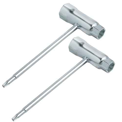 2pack Combination Screwdriver and Wrench, 13mm x 19mm T-Wrench and T27 Screwdriver, Socket Wrench for Spark Plug, Chainsaw Adjustment Tool