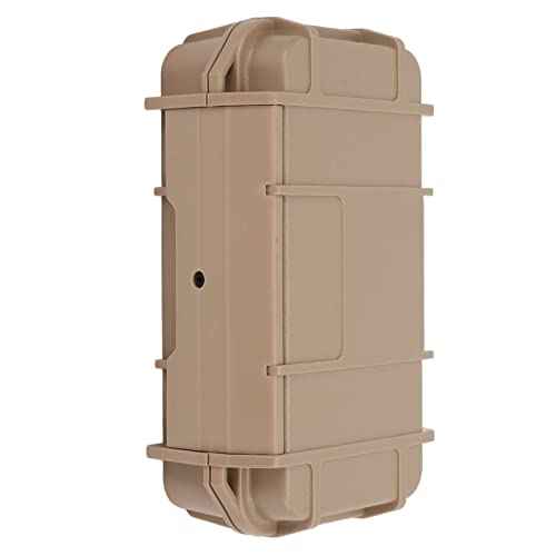 BRDI Waterproof Hard Tool Case, Sealed Pressure Resistant Safety Instrument Tool Box Double Layer Shockproof with Sponge for Outdoor Double Waterproof Box, mud Color