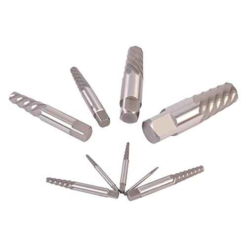 9PCS Jumbo Screw Extractor Set Bolt Stud Pipe Remover Easy Out 5/64 to 1-1/16