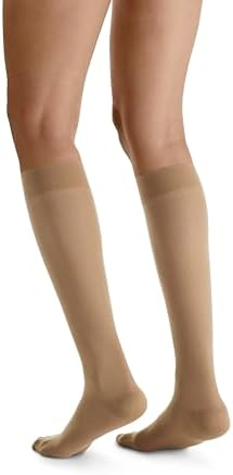 JOBST UltraSheer Knee-High Compression Stockings for Women - Closed Toe - Medical Compression 20-30 mmHg - For Varicose and Spider Veins - Helps Prevent Swelling - Sun Bronze, Small