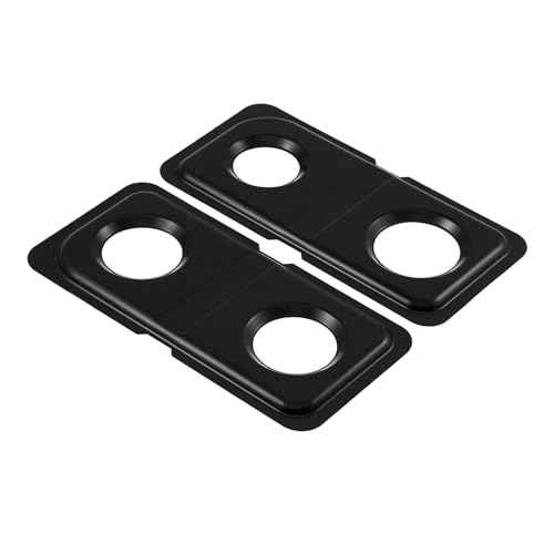 WB34K10009 WB34K10010 Drip Pans Cooktop Replacement Parts for GE Oven Double Burner Drip Pan Stainless Steel Range Cooktop Drip Bowls 16.62'' x 8'' Spectra XL44 Gas Stove Drip Pans Oven Parts 2 Pcs