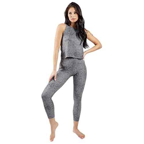 Yogalicious High Waist Ultra Soft 7/8 Ankle Length Leggings with Pockets for Women