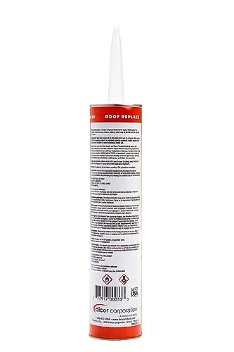 Dicor 501LSW-1 Epdm Self-Leveling Lap Sealant-10.3 Oz. Tube, White, 10.3 Fluid_Ounces (Packaging May Vary)