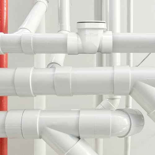GASHER 4" PVC Backflow Preventer Valve, Sewer Check Back Flow Preventer Drain Backflow Preventer Valve for a Variety Of Drainage Systems