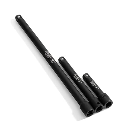 Bates- Impact Extension Bar Set, 3/8" Drive, 3 pcs, 3", 5", 10", 3/8 Ratchet Extension Bar