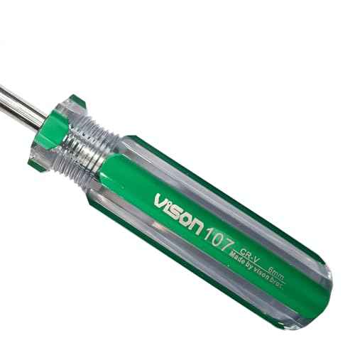 4-Piece Flathead Magnetic Tip Screwdrivers,Hand Tools Set with 6x100mm, 6x125mm, 6x150mm 6x200mm for Home, Automotive, and DIY Projects